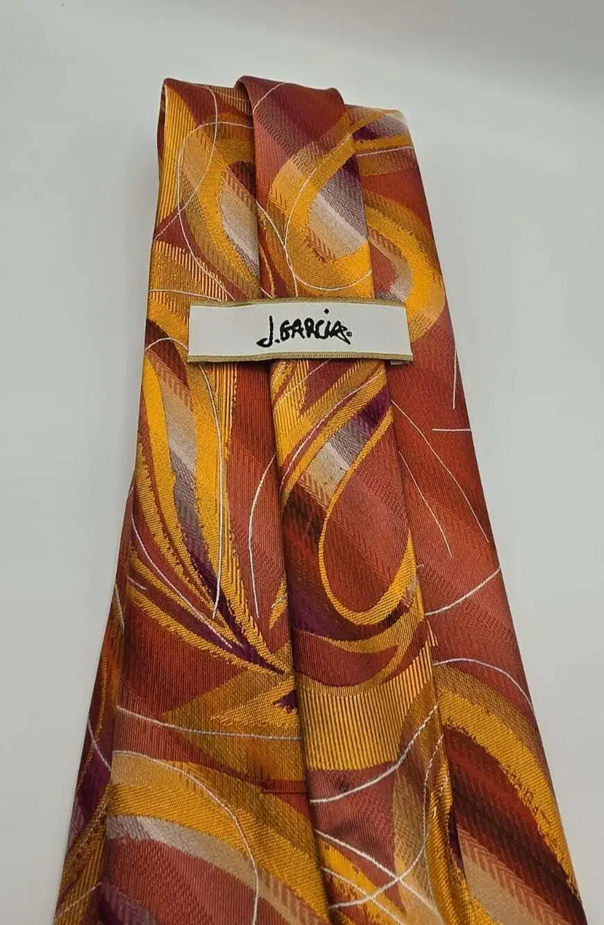 Jerry J Garcia  100% Silk Tie BUTTERFLY STUDY Collection 39 Necktie